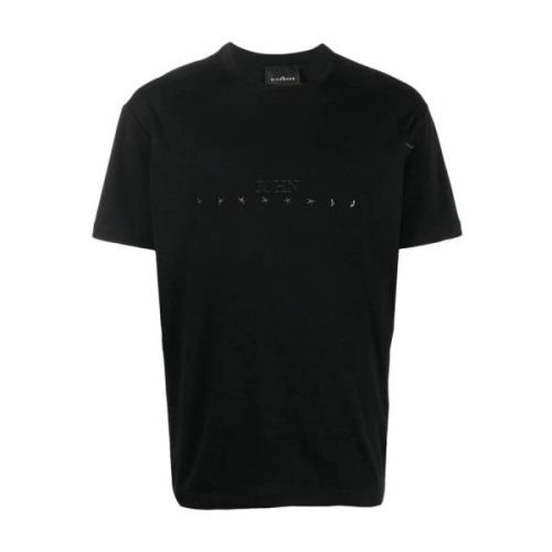 T-shirt med præget logo - Størrelser: M