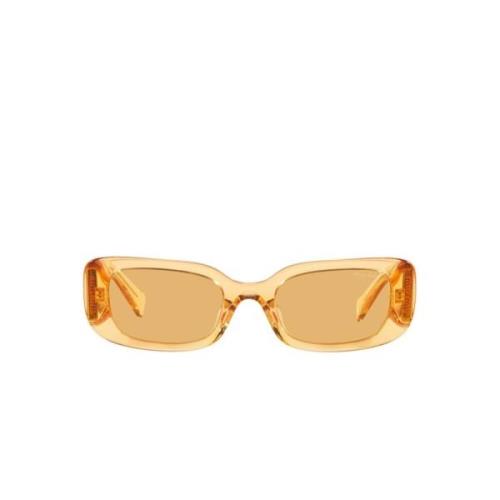 Rektangulære Orange Acetat Solbriller