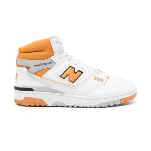 Hvide/Orange High-Top Sneakers
