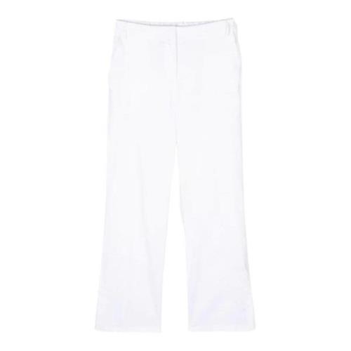 Hvide bukser med lige ben