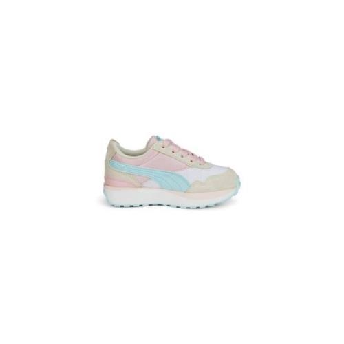 Pastelblå Pink og Mandel Sneakers