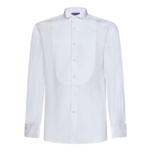 Hvid Bomuldsskjorte med Franske Manchetter