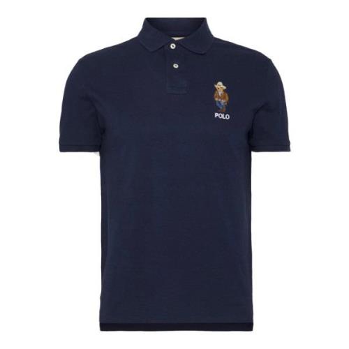 Navy Bear Polo Shirt
