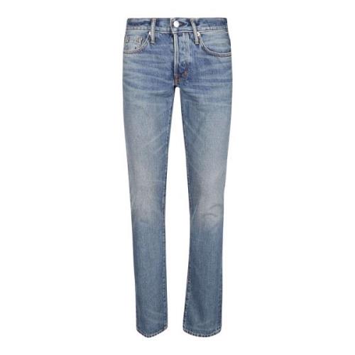 Nye Stærke High/Low Autentiske Selvedge Slim Fit Jeans