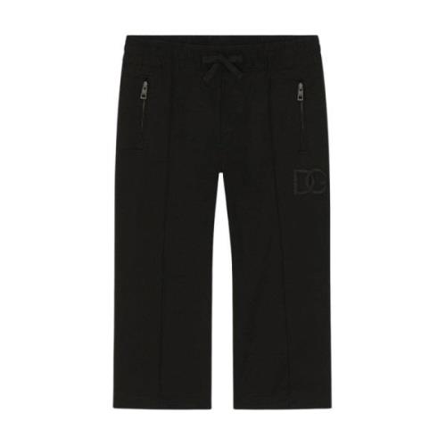 Sorte bukser med elastisk talje til piger