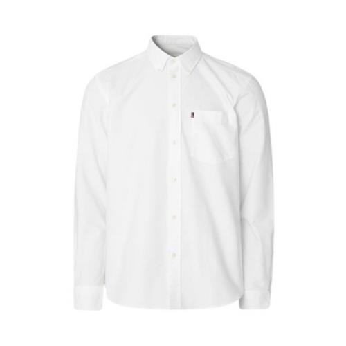 Hvid Casual Oxford Button-Down Skjorte