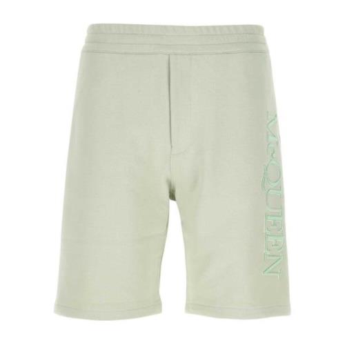 Pastelgrønne bomuld Bermuda shorts