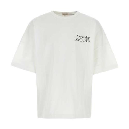Oversize Hvid Bomuld T-Shirt