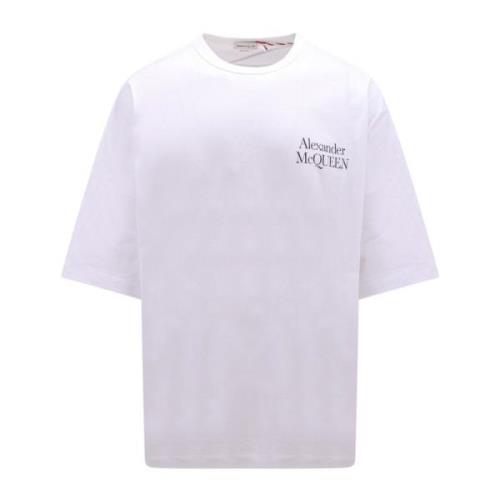 Bomuld Logo Print T-Shirt - Hvid AW23