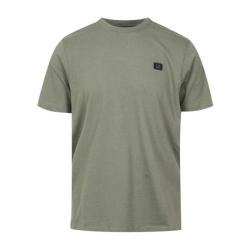 Grøn Grafisk Print T-shirt - Afslappet Pasform