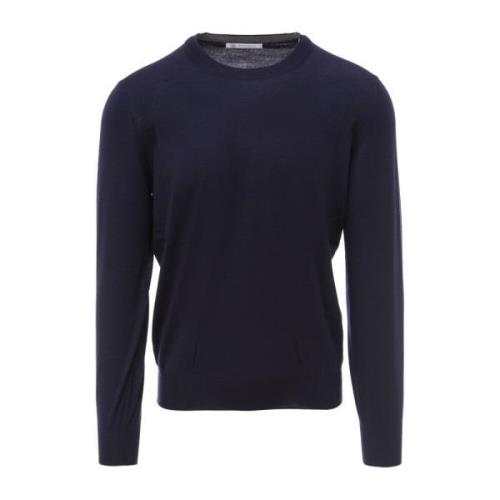 Blå Uld Kasjmir Sweater SS23