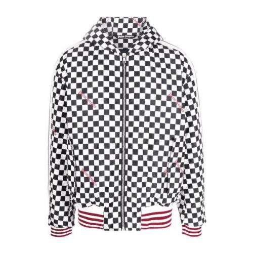 Sweatshirt med lynlås og Damier-krave