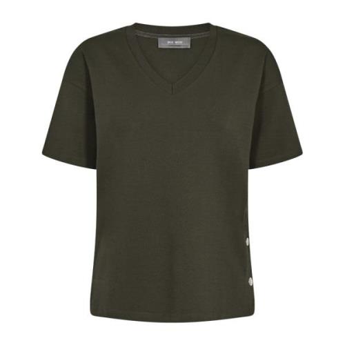 Enkel og stilfuld Mmsacha V-Ss Tee Toppe T-Shirts 156410 Forest Night