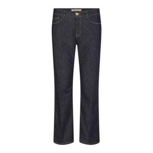 Moderne Korte Højtaljede Flare Jeans