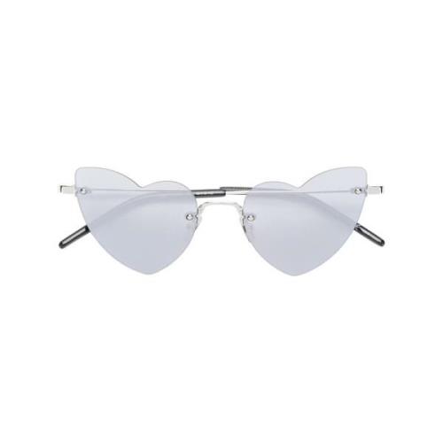 Sølv Hjerteformede Solbriller