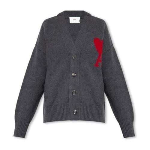 Cardigan med logo