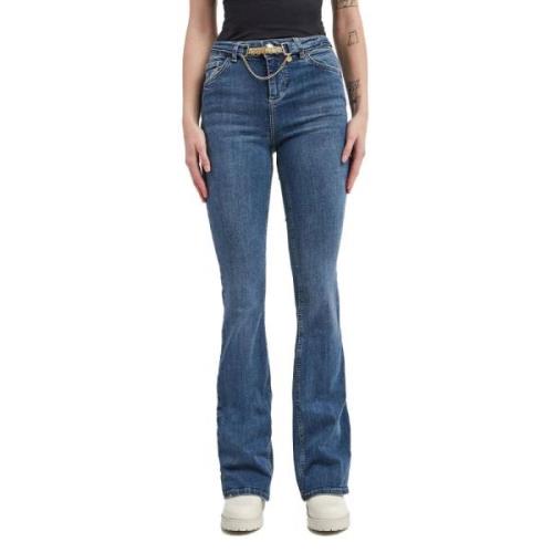 Denimblå Jeans til Kvinder