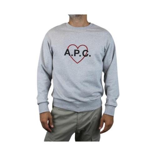 APC Paris Jersey Sweater - Grå Rund Hals