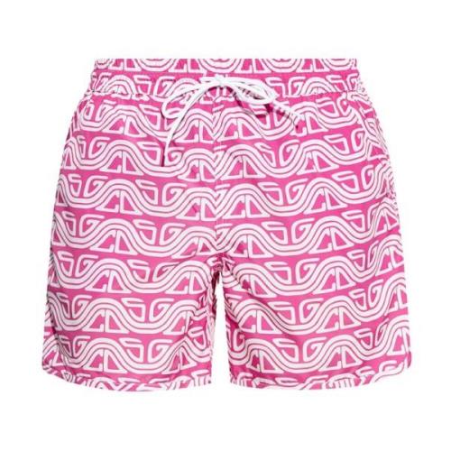 Patterned swim shorts