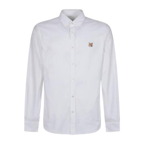 Klassisk Hvid Button Down Skjorte med Institutionel Fox H