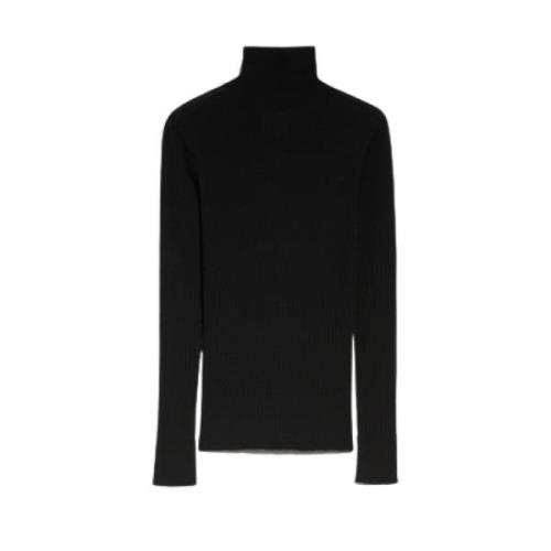 Ribbet Uld Turtleneck Sweater