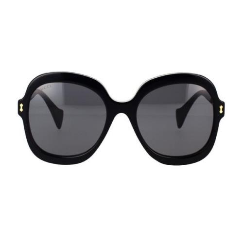 Geometrisk Oversize Solbriller med Emalje Detalje