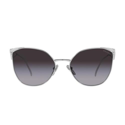 Uregelmæssige solbriller i metal med gråtonede linser