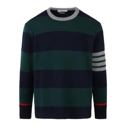 Stribet Uld Rugby Pullover