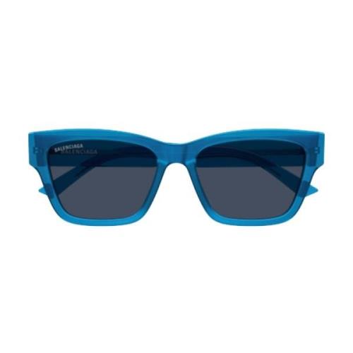 Blå Firkantede Solbriller