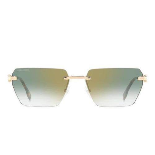 Moderne afslappede solbriller med grønne gradientlinser
