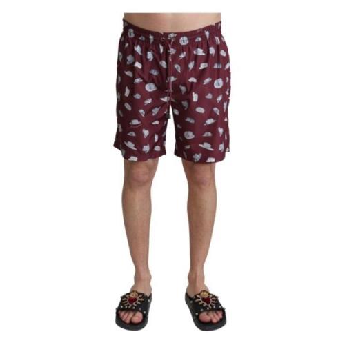 Hatte Print Strandtøj Svømme Shorts