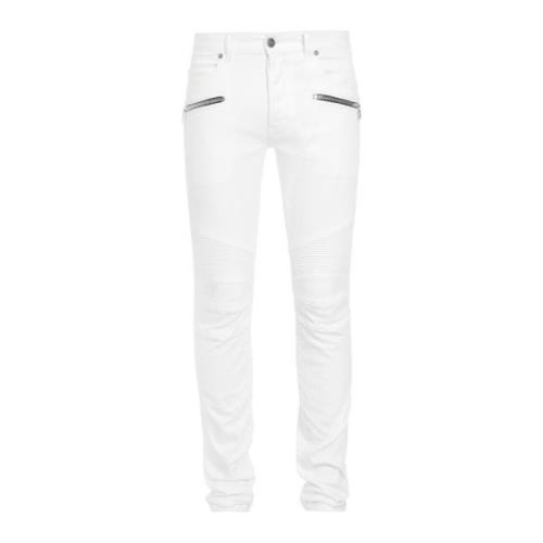 Ribbed knees slim-fit bomuld jeans