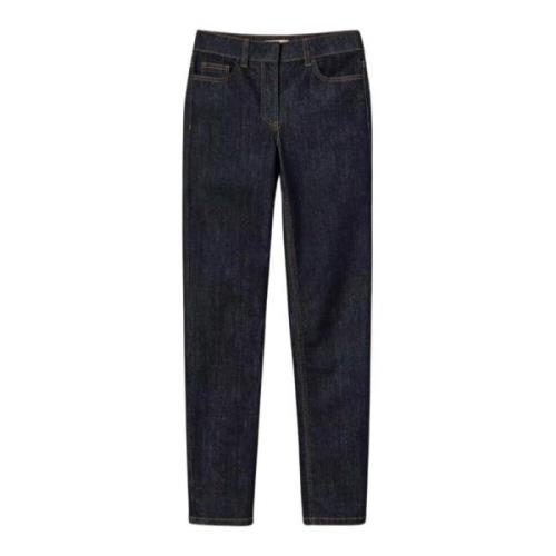 Skinny Jeans i Mørk Denim