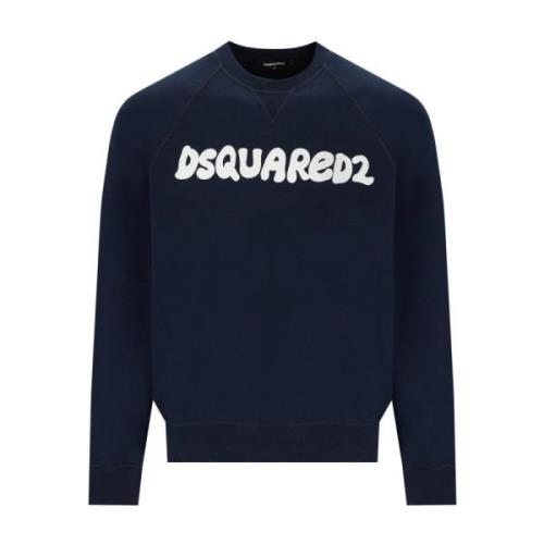 Cool Blå Logo Sweatshirt