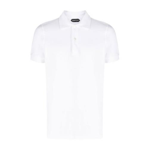Hvid Polo Shirt fra Tom Ford