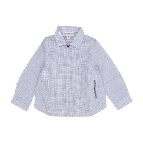 Junior Bomuldsskjorte med Mikromønstrede Tern