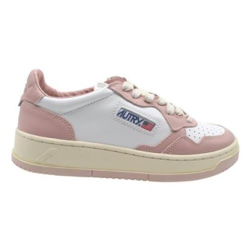 Hvide Pink Lave Top Sneakers