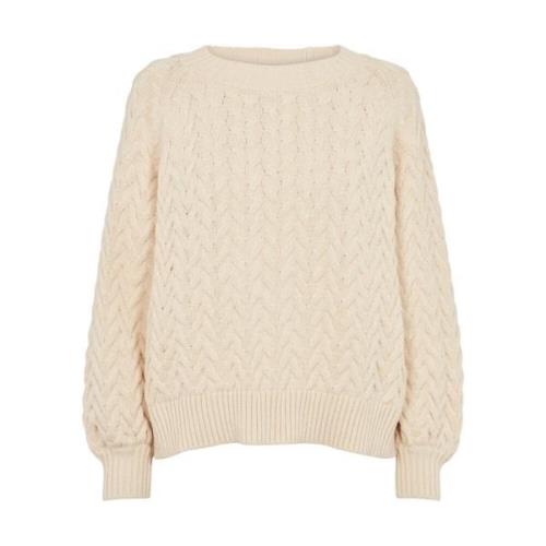 Hyggelig Kabelstrik Sweater - Birch