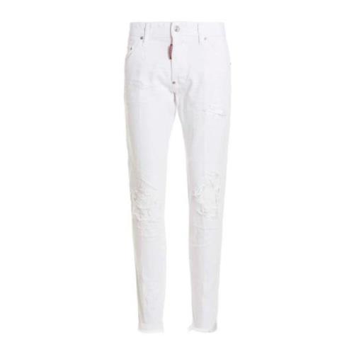 Hvid Slim Fit Denim Jeans