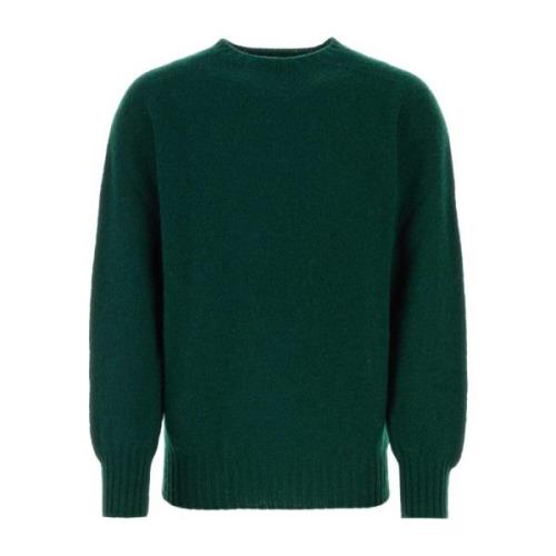 Flaskegrøn uldsweater - Birthofthecool