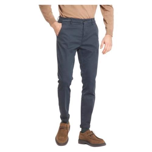 Navy Blue Carrot Fit Chinos
