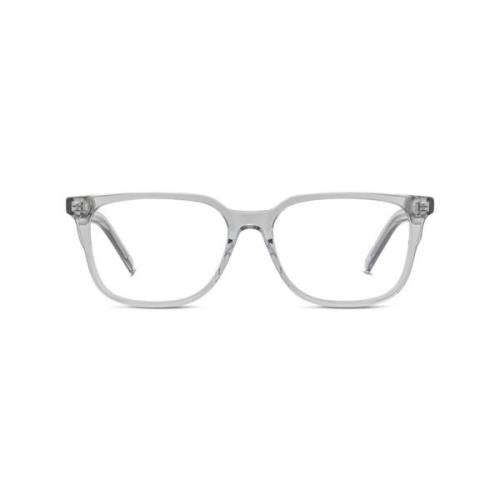 Transparent Grå Rektangulære Briller
