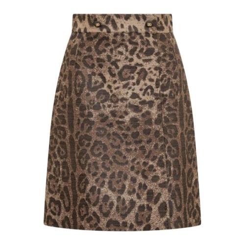 Leopard Print Short Skirt