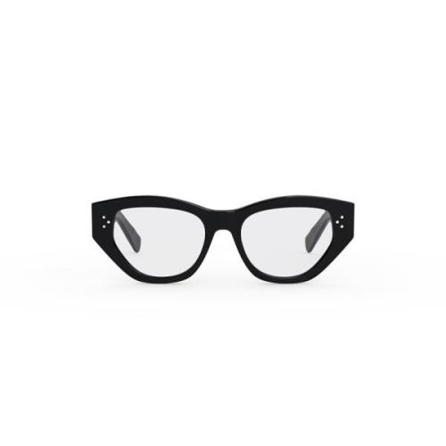 Firkantede katteøjne briller med progressive linser