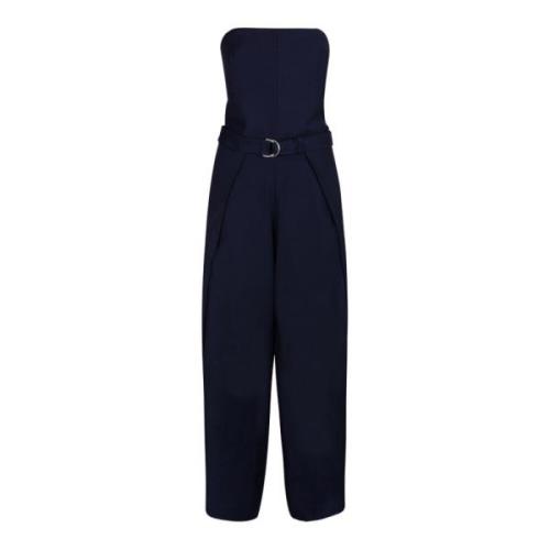 Navy Blue Jumpsuit med flydende paneler