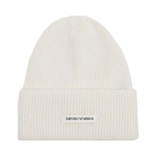 Off White Uld Beanie Hat