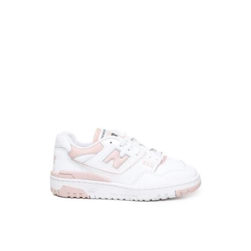 Eco-Læder Sneakers, Hvid/Rosa