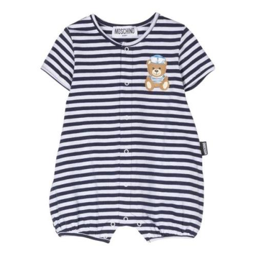Blå Stribet Kjole med Sømands Teddy Logo