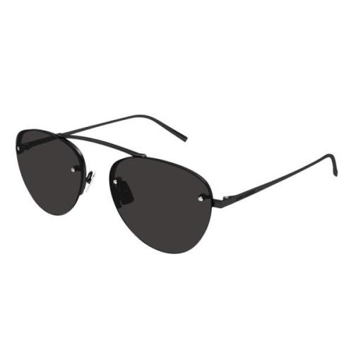 Ikoniske solbriller med lineære og elegante former
