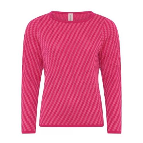 Særlig Ternet Pullover Bluse Pink
